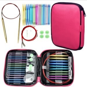Interchangeable Knitting Needle Set – Complete Kit with Storage Case